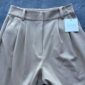 Favorite Daughter Pants Womens Light Tan Pleated Trousers Classy Office